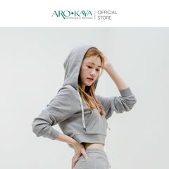AROKAYA Collagen Cropped Hoodie - BigxShow