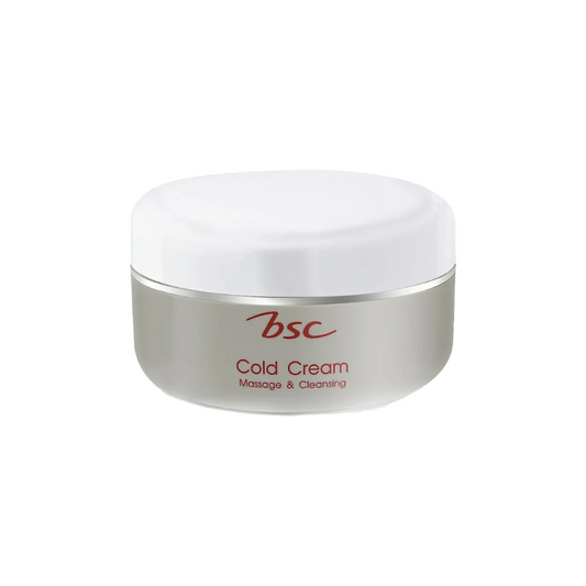 BSC Massage Cleansing Cold Cream removes makeup + massages your face in 1 jar.