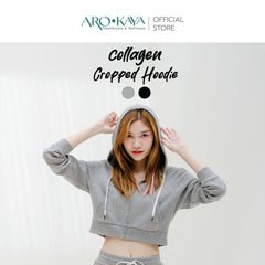 AROKAYA Collagen Cropped Hoodie - BigxShow