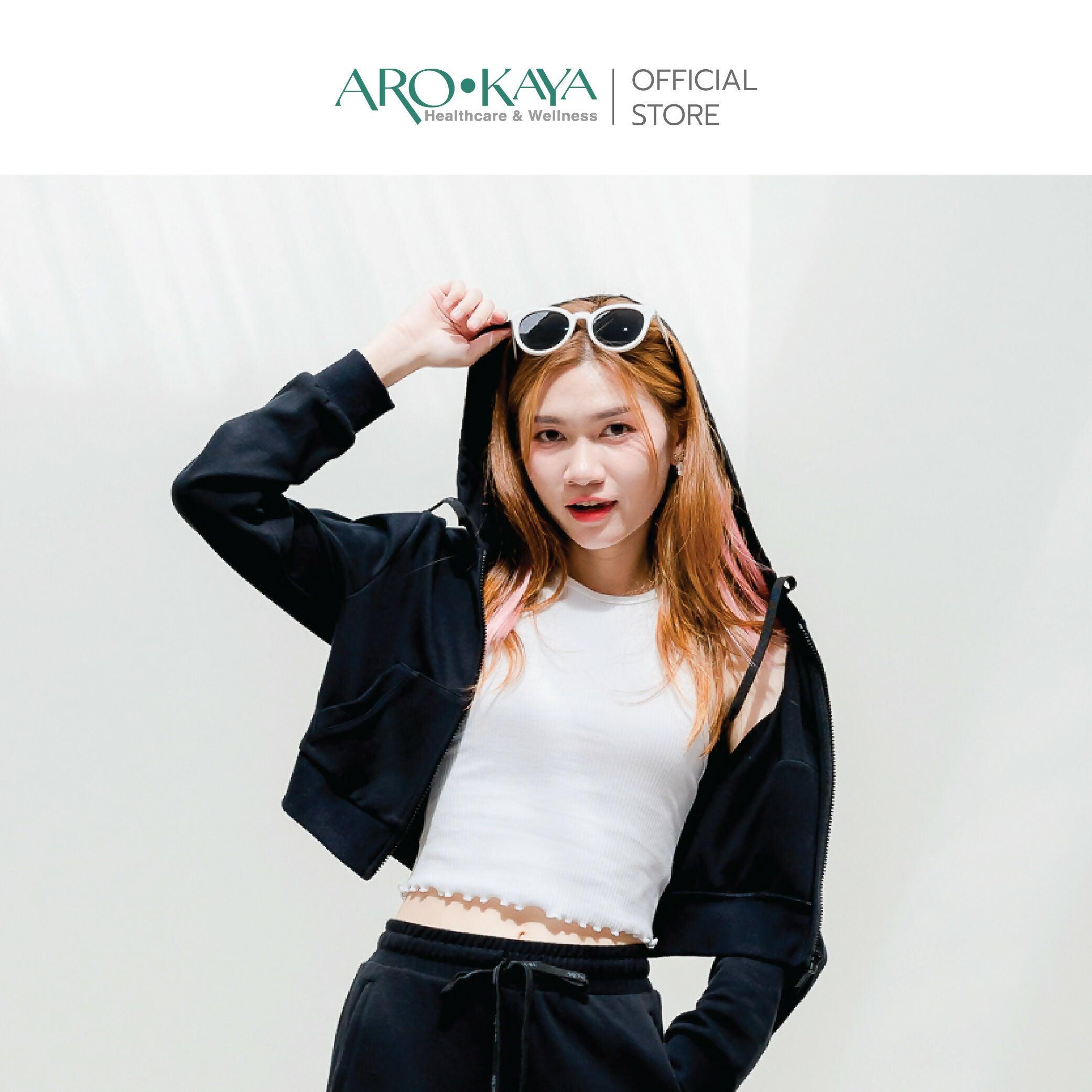 AROKAYA Collagen Cropped Hoodie - BigxShow