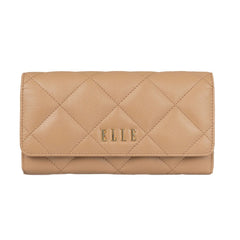 ELLE BAG QUITING WALLET Wallet, genuine cowhide leather EWW163 