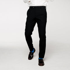era-won Cropped pants, Luxury details model, Black color 