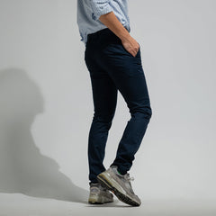 era-won Workday University - R long slacks, Super Skinny style, with elastic, Dark Blue (navy) 