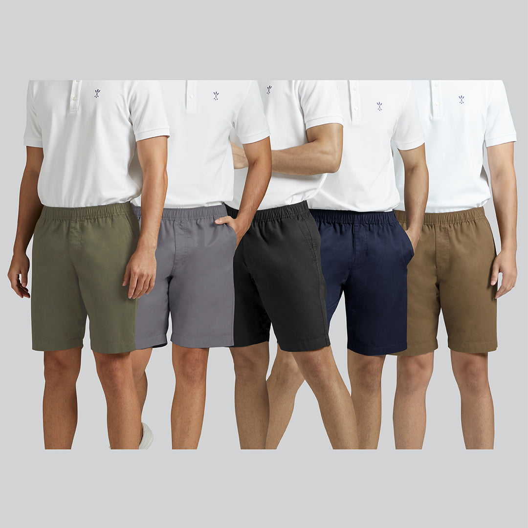 ARROW shorts for men, set of 5, 5 colors, great value, elastic waistband MHCC2A9S2CSC7