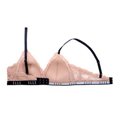 ELLE Lingerie Padded bra, non-wired bra with lace decoration - LB6719