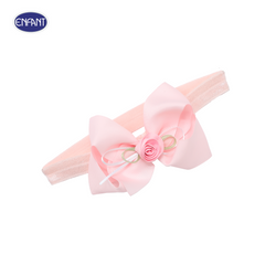 Enfant Ongfont Bow Headband Cotton Fabric for Children 3 months - 8 years Pink