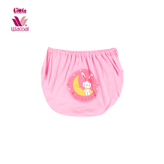 Little Wacoal (Little Wacoal) Girls' elastic underwear, rabbit pattern, for children aged 2-12 years, size S-XL, pack of 3, white, blue, pink 