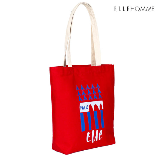 ELLE HOMME BAG Shopping bag, canvas, screen-printed ELLE logo | H8H001 