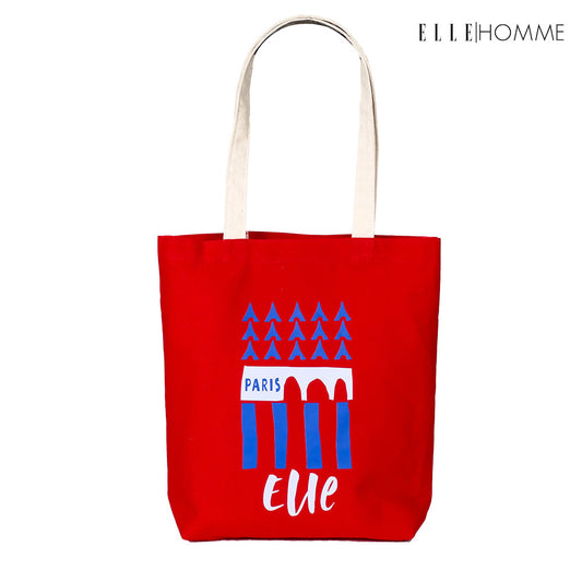 ELLE HOMME BAG Shopping bag, canvas, screen-printed ELLE logo | H8H001 