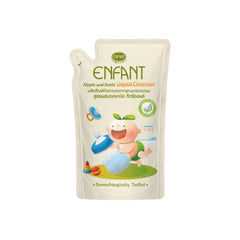 Enfant Nipple and Bottle Liquid Cleanser, organic formula, tea tree oil, refill bag, 600 ml. 