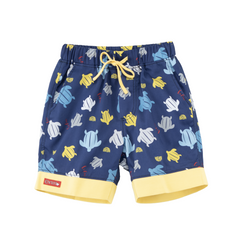 ENFANT Ongfont Sleeveless Hoodie + 3/4 Pants, Sea Turtle Collection, Leatherback Turtle Print, Cotton Satin Blend, 6 Months - 8 Years, Yellow 