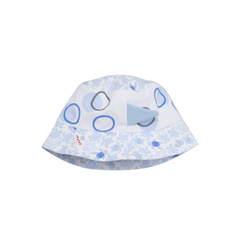 ENFANT Aungfont Children's Bucket Hat, Sea Turtle Collection, Printed with Leatherback Turtle, Cotton and Spandex Fabric, for children aged 3-12 months.