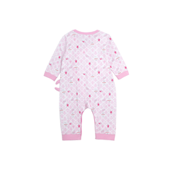 ENFANT Ongfont long-sleeved jumpsuit, Sea Turtle collection, printed with leatherback turtle pattern, cotton and spandex fabric for children aged 0-12 months.