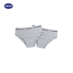 ENFANT (Enfant) Seamless underwear for boys, age 4-12 years, size S-XL, pack of 2, gray 