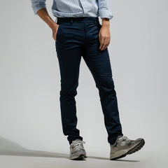 era-won Workday University - R long slacks, Super Skinny style, with elastic, Dark Blue (navy) 