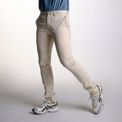 era-won Lightweight Super Skinny long slacks in Cream color 