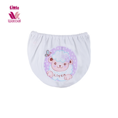 Little Wacoal (ลิตเติ้ล วาโก้) กางเกงในร้อยยางเด็กผู้หญิง สำหรับเด็กอายุ 2-12 ปี ไซซ์ XS-XL พิมพ์ลายการ์ตูน แพ็ค 7 ตัว สีขาว