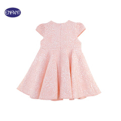 ENFANT (Enfant) Cup sleeve dress set for children 6 months - 8 years, rose pattern, pink 