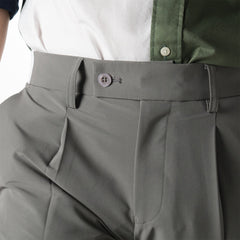 era-won long pants, elastic waist, model GOLF FABRIC PANTS (065V9), color Grey 