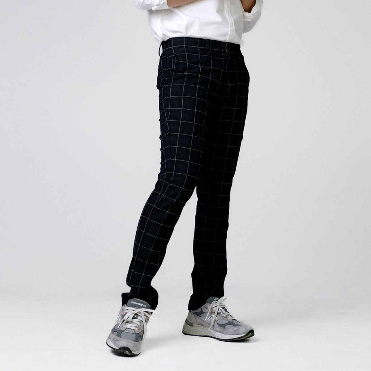 era-won กางเกงสแลคขายาว ทรงเดฟ Workday Festive Monotone สี Blackrock