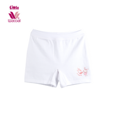 Little Wacoal (ลิตเติ้ล วาโก้) กางเกง Boxer เด็กผู้หญิง สำหรับเด็กอายุ 2-12 ปี ไซซ์ XS-XL พิมพ์ลายการ์ตูน แพ็ค 2 ตัว สีขาว