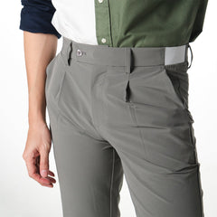 era-won long pants, elastic waist, model GOLF FABRIC PANTS (065V9), color Grey 