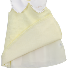 ENFANT (Enfant) sleeveless dress set for children 3 months - 6 years, Mini Luxe Bear collection, 100% cotton, light yellow color 