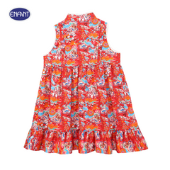 Enfant (Enfant) sleeveless blouse, Chinese collar, Festive collection, welcoming the Year of the Golden Dragon, for mothers, size ML, red