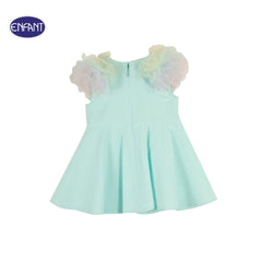ENFANT (Enfant) ruffled sleeve dress set for children aged 6 months - 8 years, SoS Art toy collection, blue color 