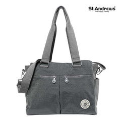 St.Andrews ToteBag + Long Shoulder Strap Model SSH0022 - Gray 