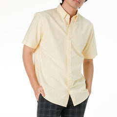 era-won Oxford Short-Sleeved Shirt Wisdom YELLOW LONDON 