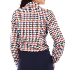 Women's long-sleeved shirt, model WACR610W9BRE0 Regular Fit, brown
