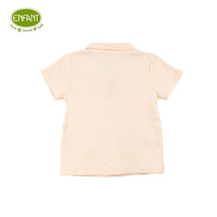 ENFANT Ongfont shirt + pants set for children aged 3 months - 2 years, Tent Bear collection, organic cotton, cream color 
