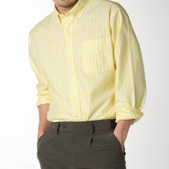 era-won Premium Quality Dress shirt Regular Shirt Long sleeves Yellow 