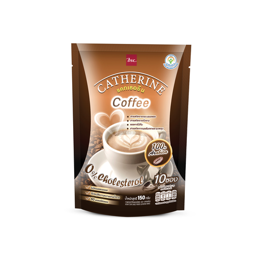 CATHERINE Catherine Coffee 0% Cholesterol No added sugar Pack size 10 sachets