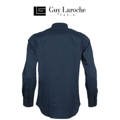 GUYLAROCHE Chinese collar shirt, plain color, logo embroidery (BAB6201P3)