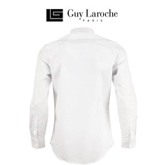 GUYLAROCHE Chinese collar shirt, plain color, logo embroidery (BAB6201P3)