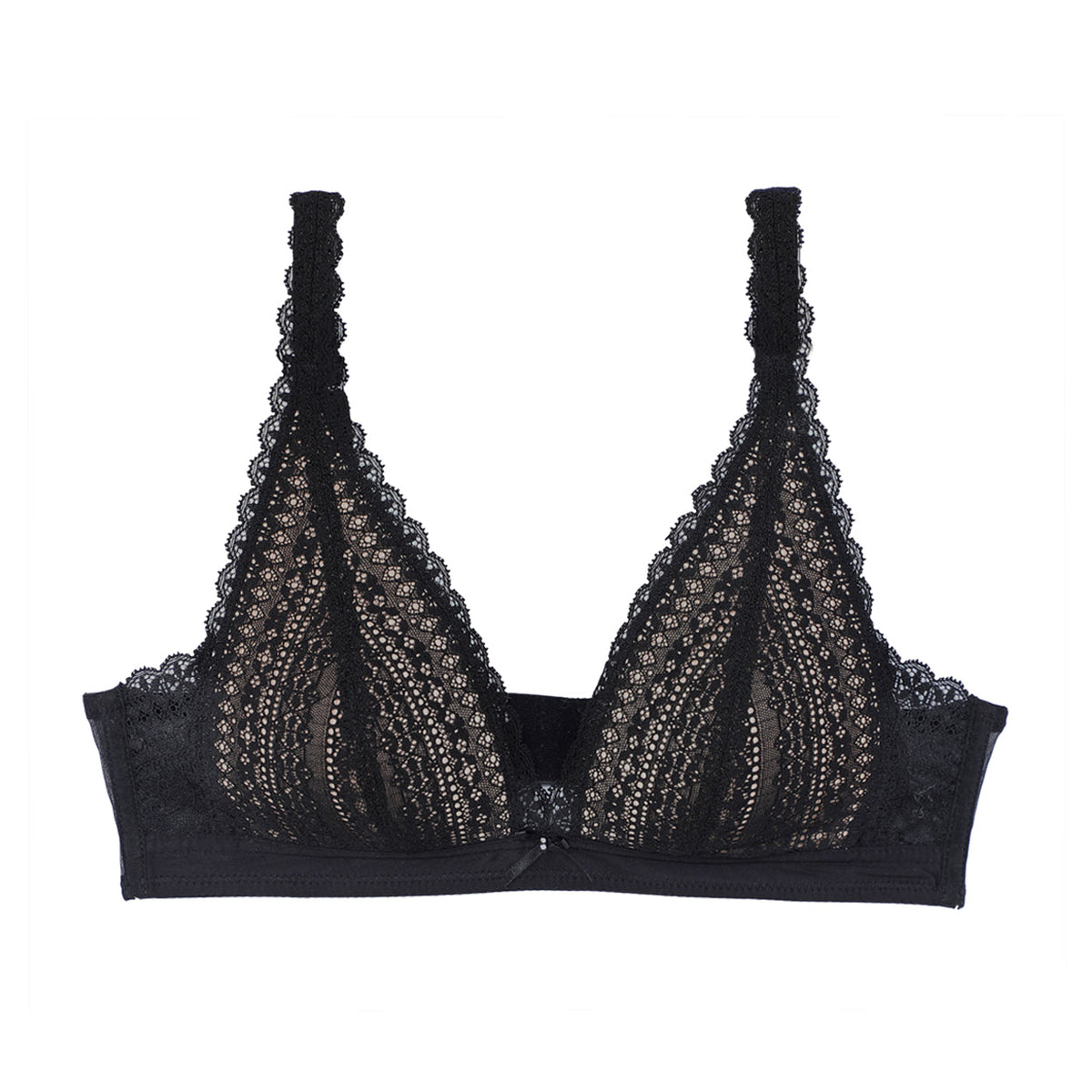 BSC Lingerie Sexy Lace Underwear Wireless Bra Triangle Cup Style - BB3333