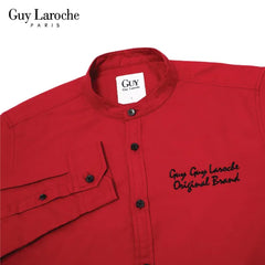 Guy Laroche เสื้อเชิ้ตคอจีนสีพื้น รุ่นขายดี (DAC6260P3)