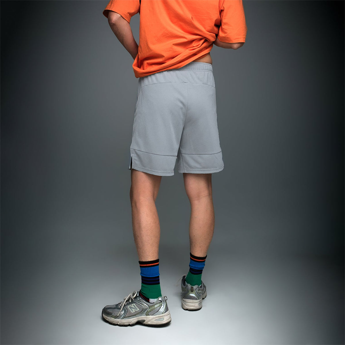 era-won casual sports shorts, grey