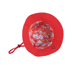 Enfant (Enfant) Bucket Hat, can be worn on both sides, Festive Collection, welcome the Year of the Golden Dragon, red