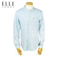 ELLE HOME Chinese collar long-sleeved shirt