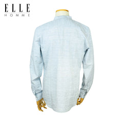 ELLE HOME Chinese collar long-sleeved shirt