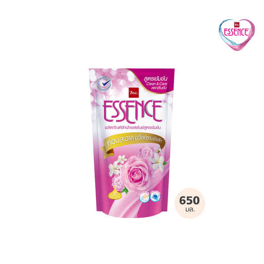 ESSENCE Essence laundry detergent, concentrated formula, Clean &amp; Care, 650 ml., 3 scents (1 box contains 12 bags)