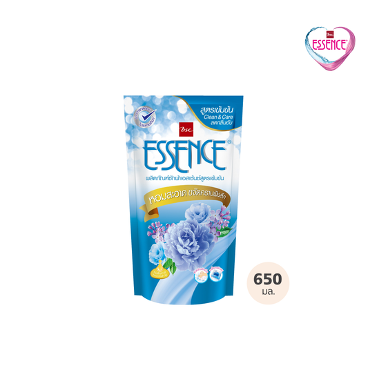 ESSENCE Essence laundry detergent, concentrated formula, Clean &amp; Care, 650 ml., 3 scents (1 box contains 12 bags)