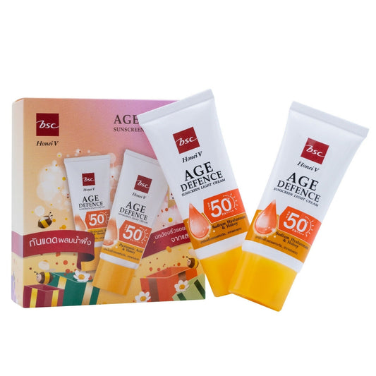 HONEI V BSC AGE DEFENCE SUNSCREEN LIGHT CREAM SPF50+PA++++ 1X2 