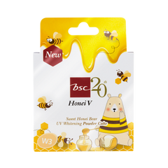 BSC Honei V Sweet Honey Bear UV Whitening Powder Cake (single layer compact with mirror)