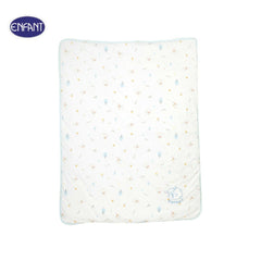 ENFANT ACCESSORY, 30X40 dot-button-lined blanket, sheep pattern