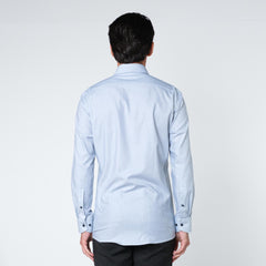 OLYMP 24/Seven LUXOR Shirt, temperature-controlled shirt, green-navy