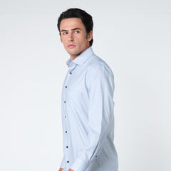 OLYMP 24/Seven LUXOR Shirt, temperature-controlled shirt, green-navy